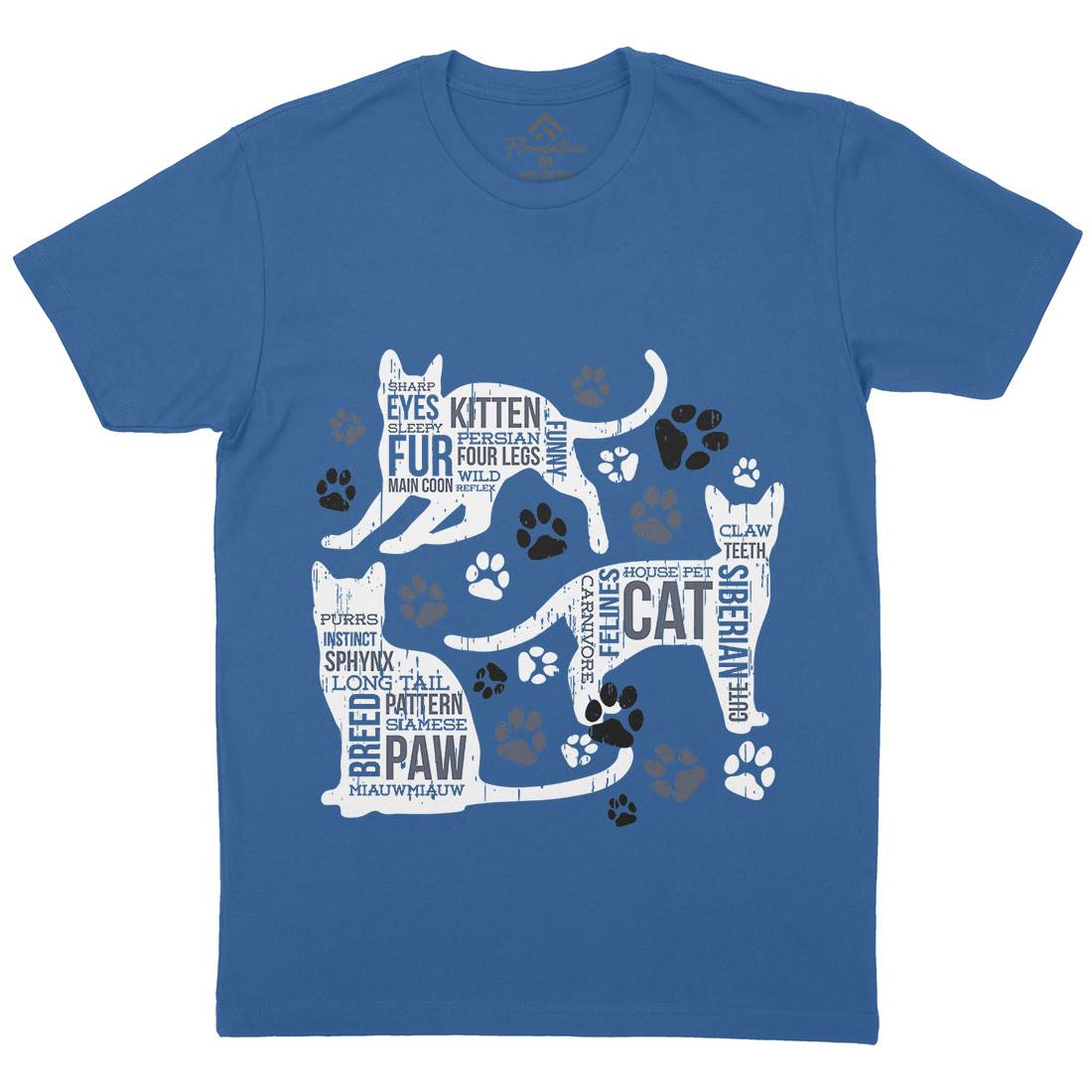 Cat Itself Mens Crew Neck T-Shirt Animals B695