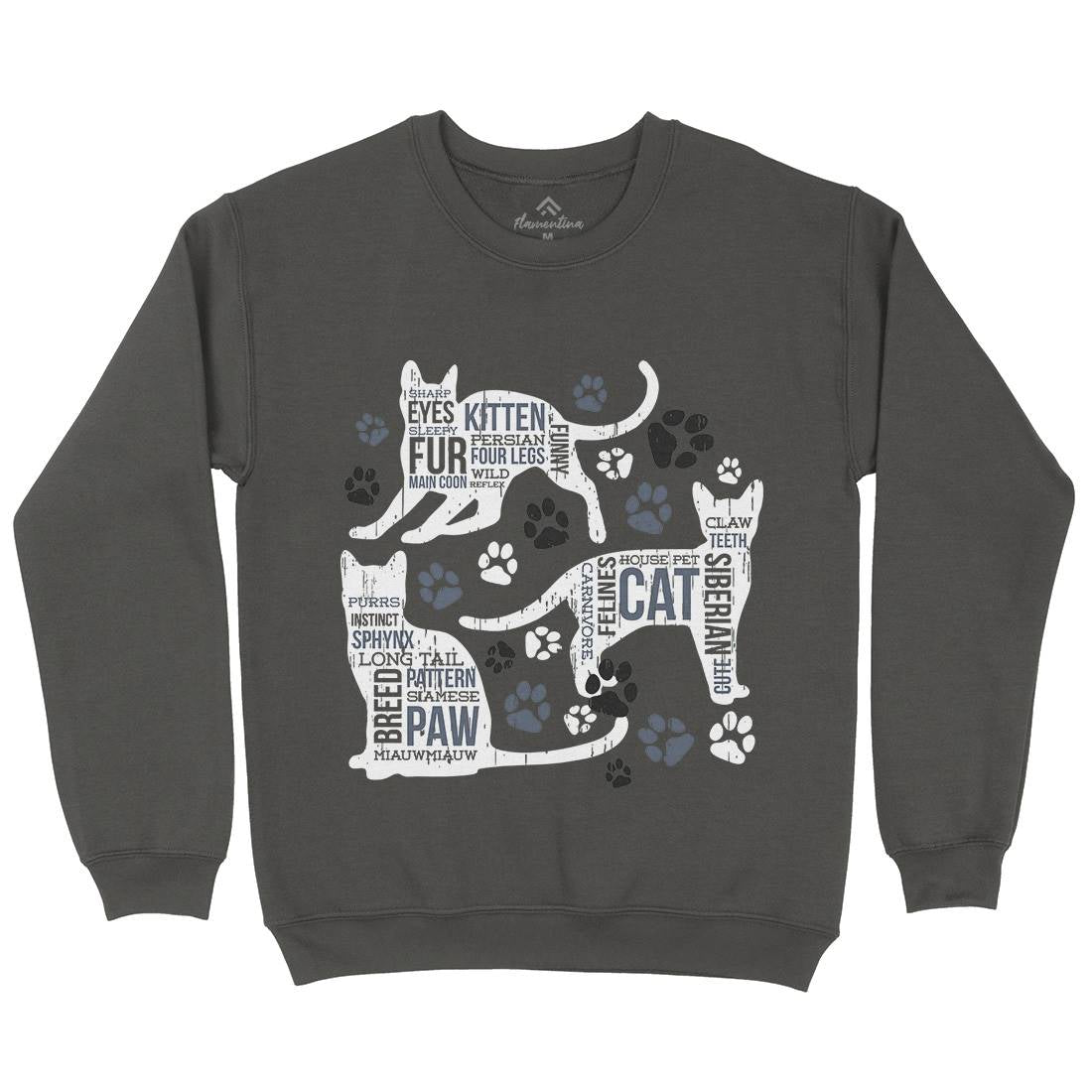 Cat Itself Kids Crew Neck Sweatshirt Animals B695