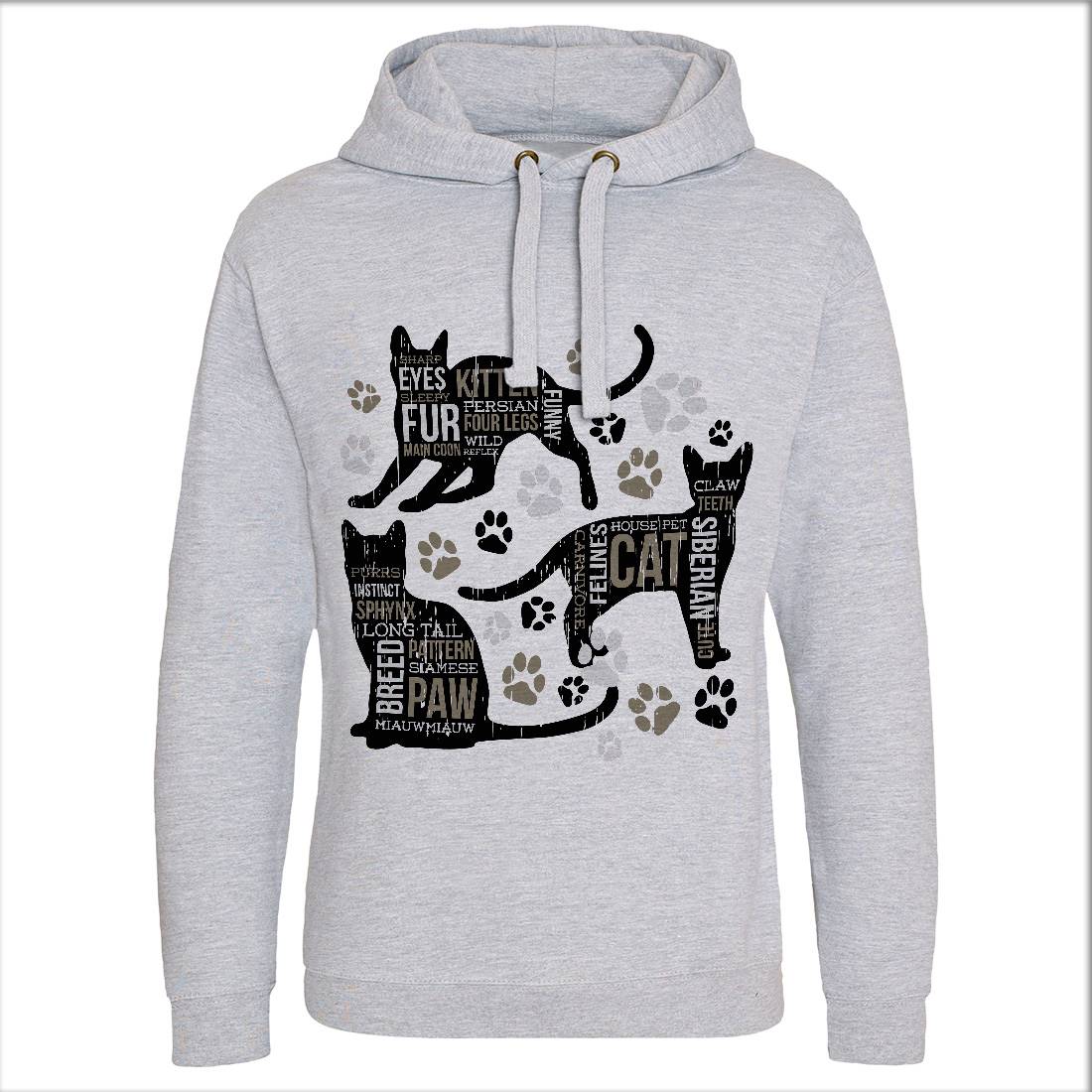 Cat Itself Mens Hoodie Without Pocket Animals B695