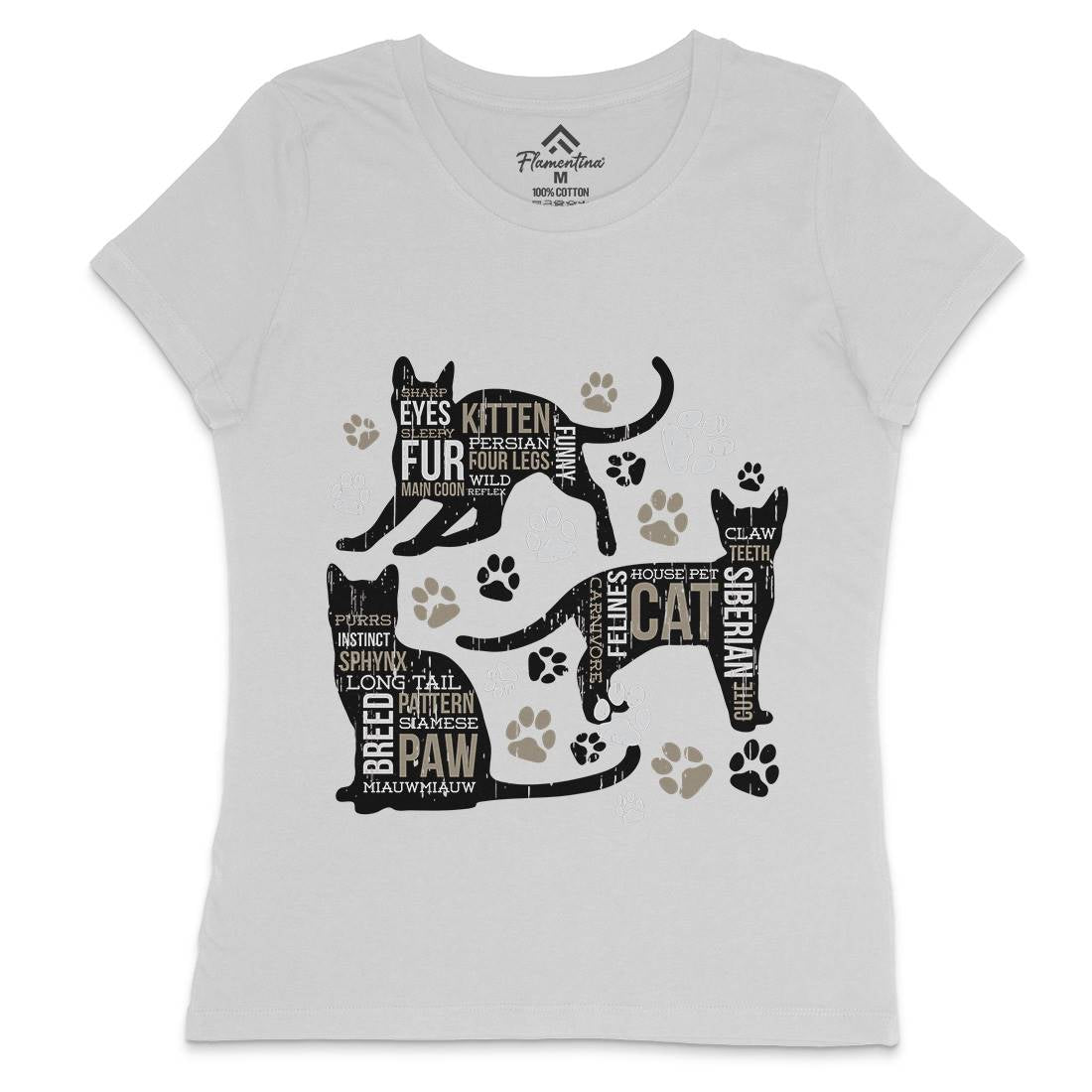 Cat Itself Womens Crew Neck T-Shirt Animals B695
