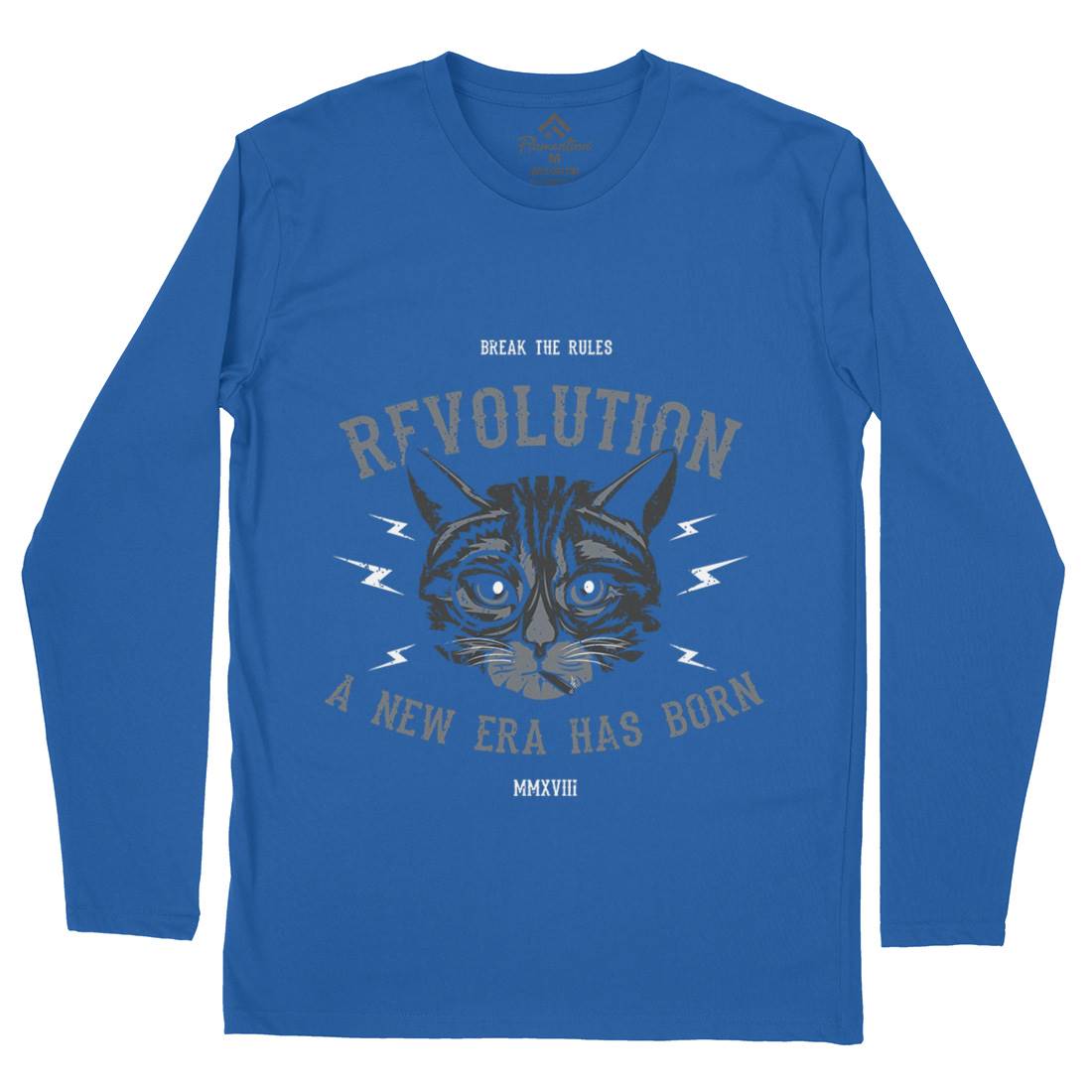 Cat Revolution Mens Long Sleeve T-Shirt Animals B696