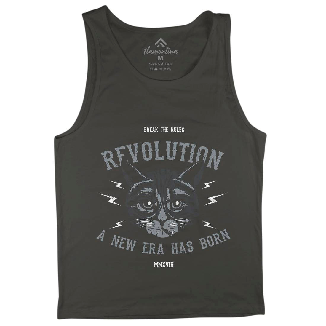 Cat Revolution Mens Tank Top Vest Animals B696
