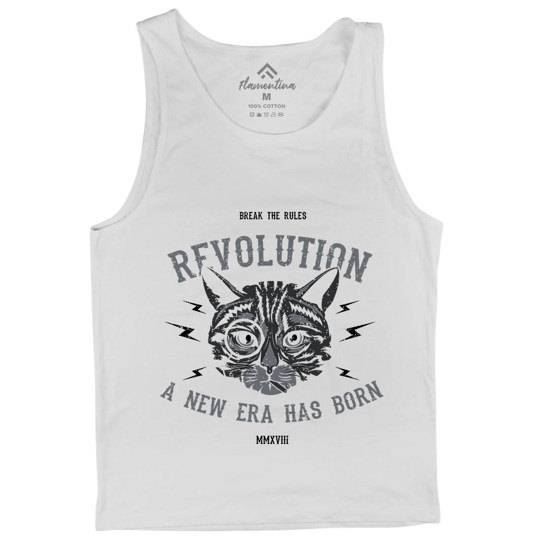 Cat Revolution Mens Tank Top Vest Animals B696