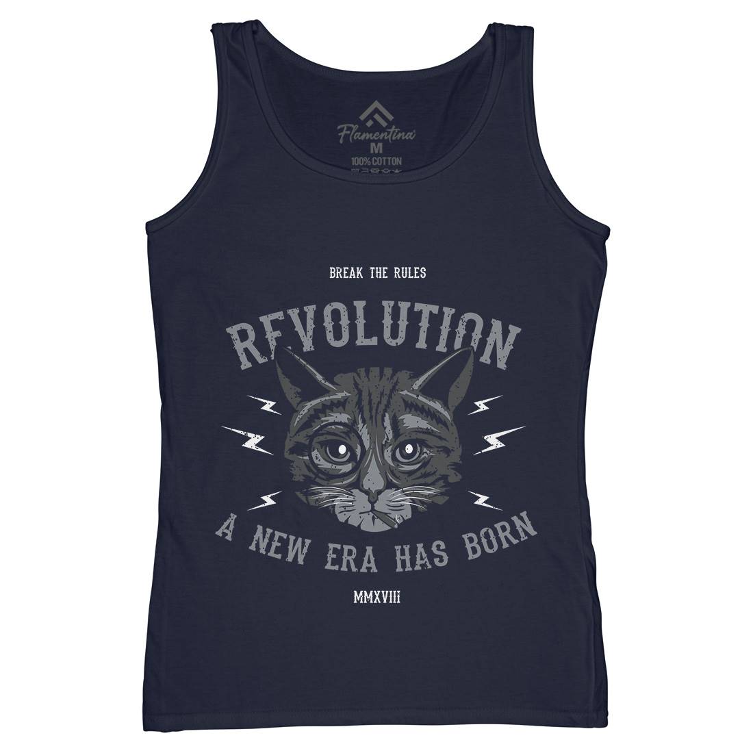 Cat Revolution Womens Organic Tank Top Vest Animals B696