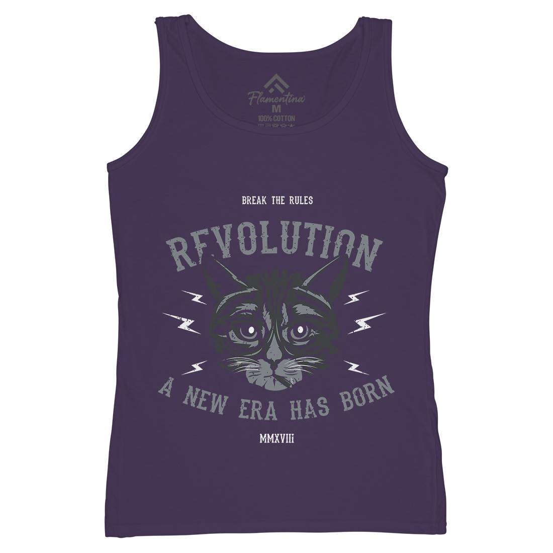 Cat Revolution Womens Organic Tank Top Vest Animals B696