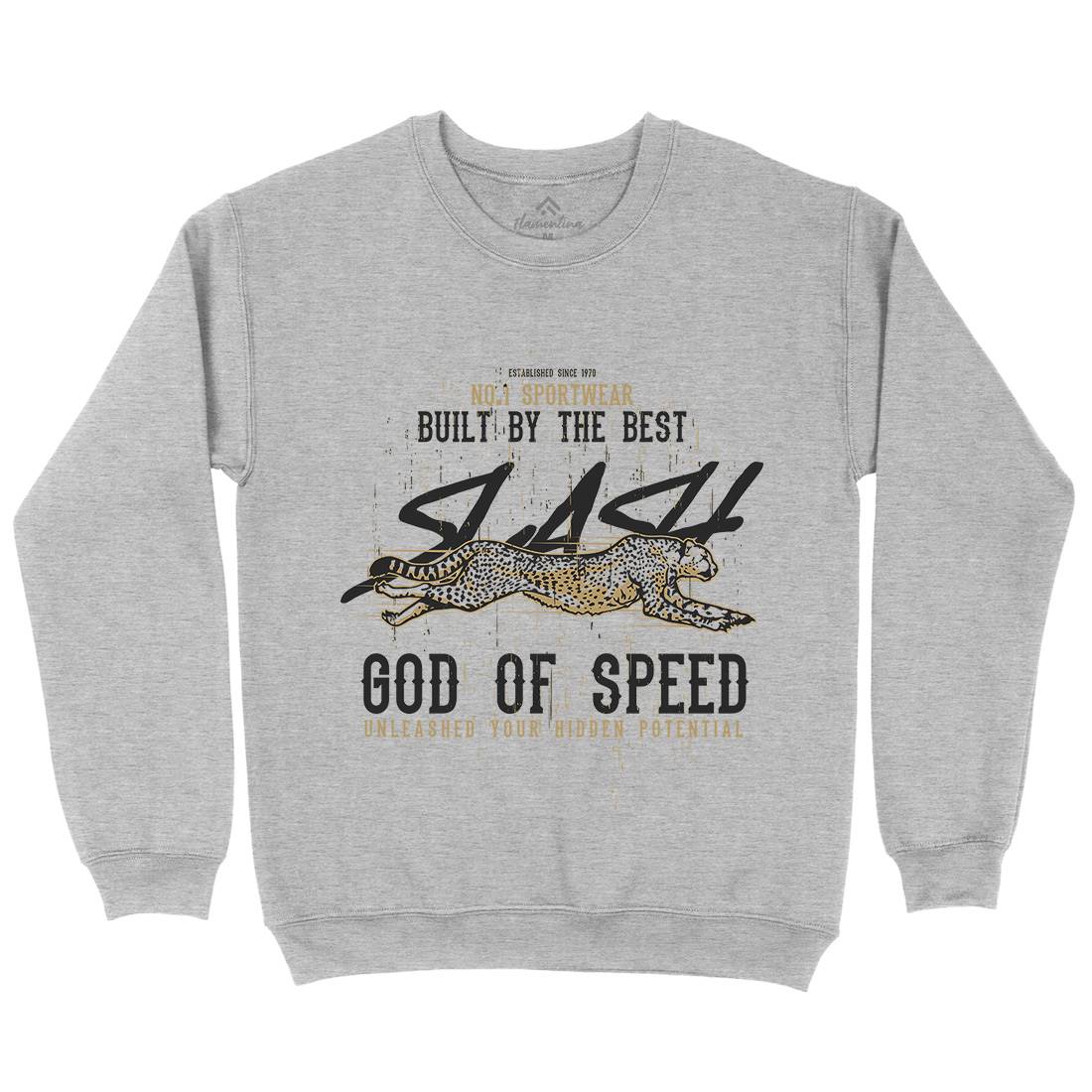 Cheetah Speed Mens Crew Neck Sweatshirt Animals B697