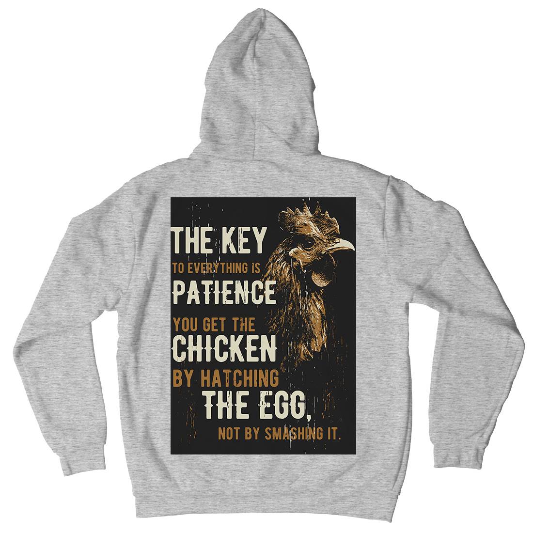Chicken Patience Mens Hoodie With Pocket Animals B698