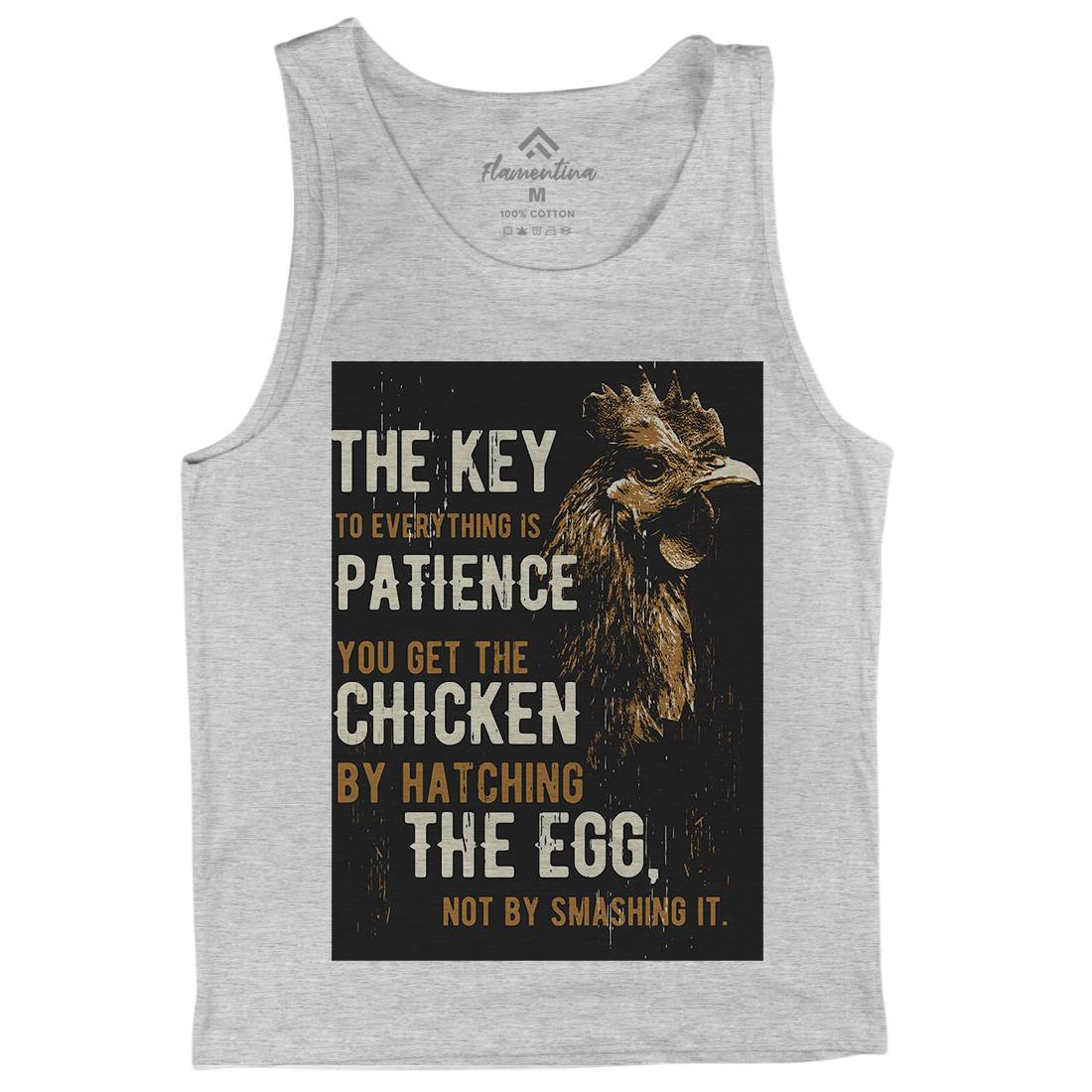 Chicken Patience Mens Tank Top Vest Animals B698
