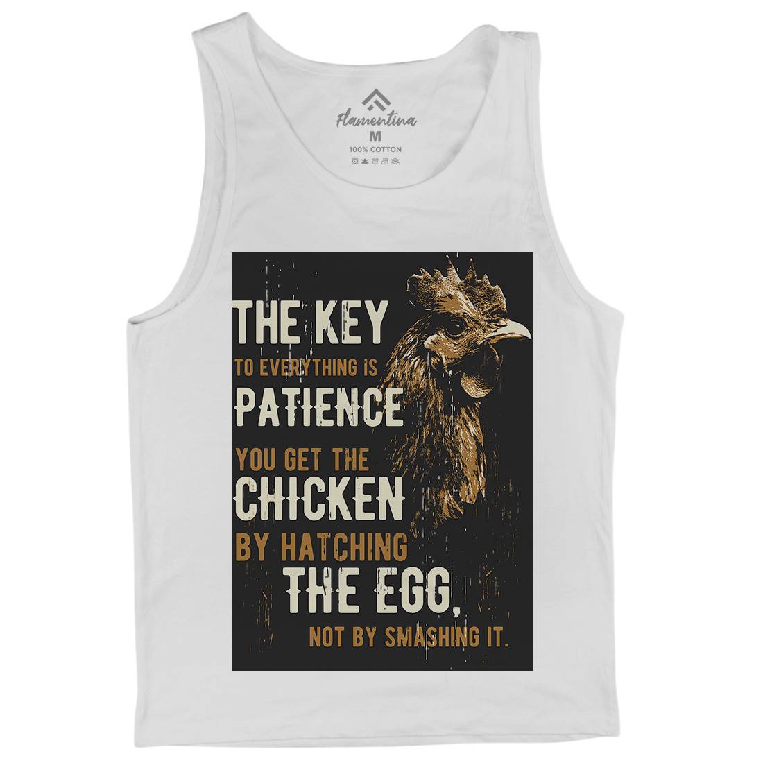 Chicken Patience Mens Tank Top Vest Animals B698