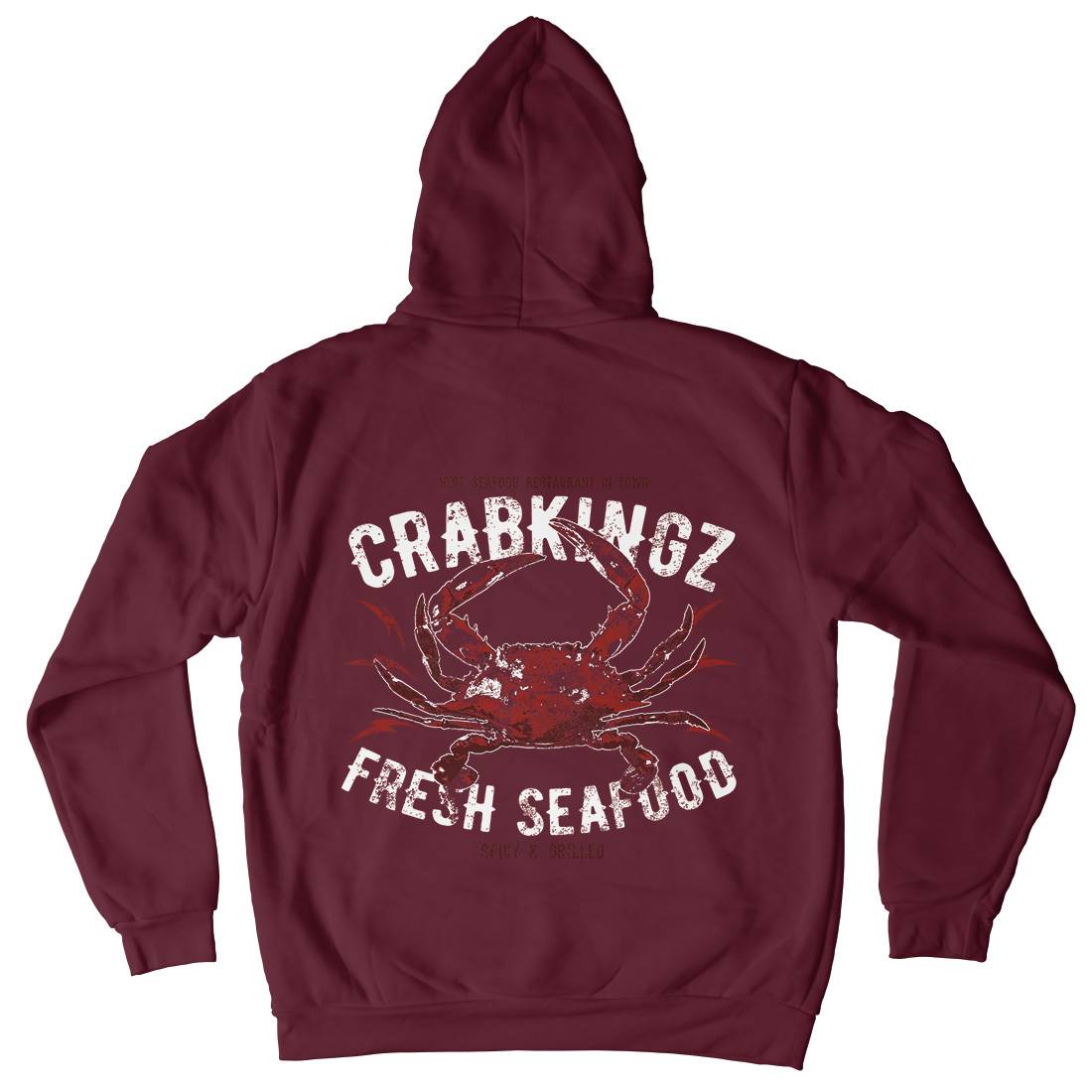 Crab Seafood Mens Hoodie With Pocket Animals B700