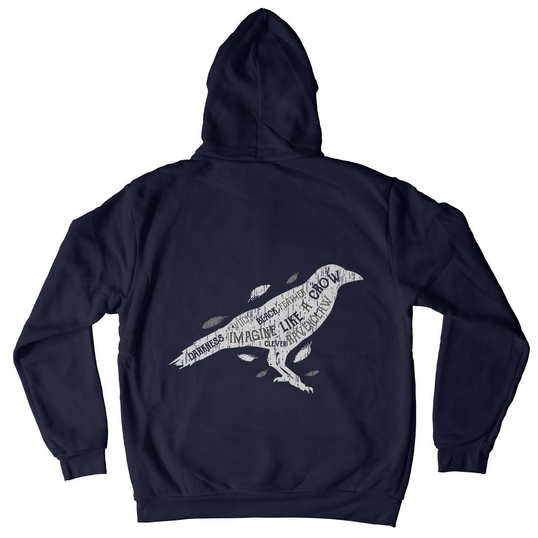 Crow Darkness Mens Hoodie With Pocket Animals B701