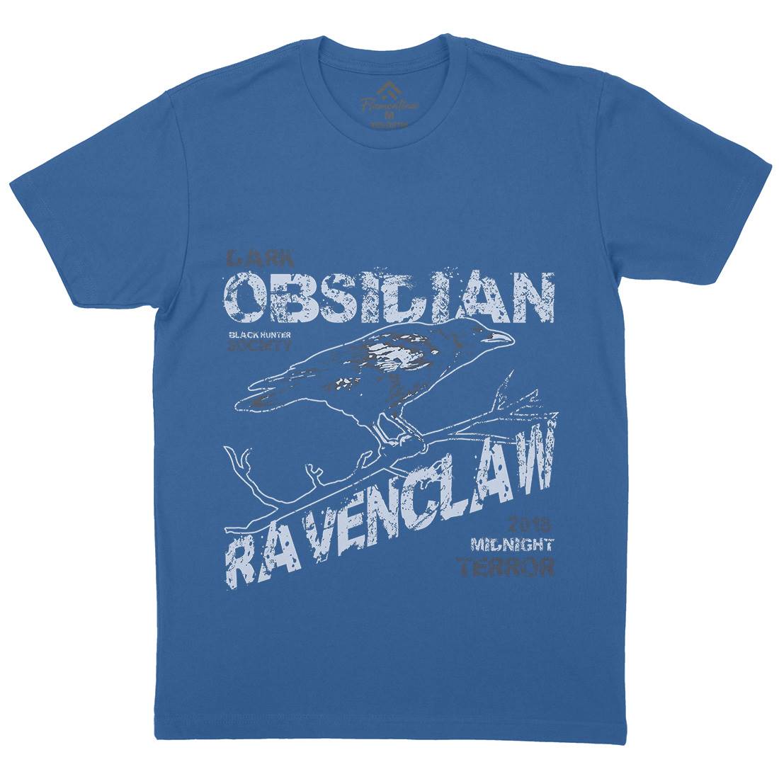 Crow Raven Mens Organic Crew Neck T-Shirt Animals B702