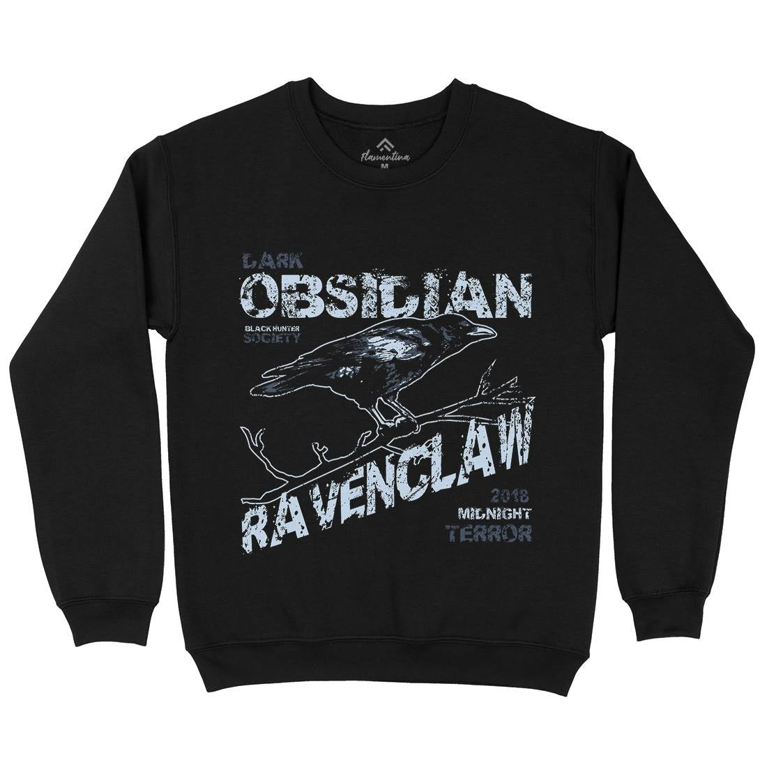 Crow Raven Mens Crew Neck Sweatshirt Animals B702