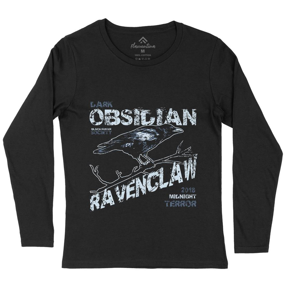Crow Raven Womens Long Sleeve T-Shirt Animals B702
