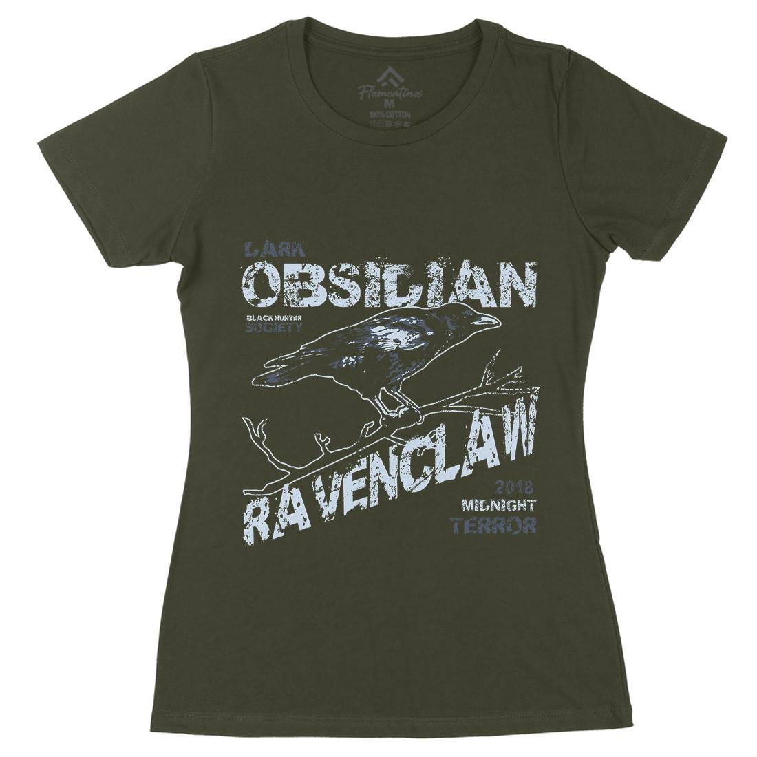 Crow Raven Womens Organic Crew Neck T-Shirt Animals B702