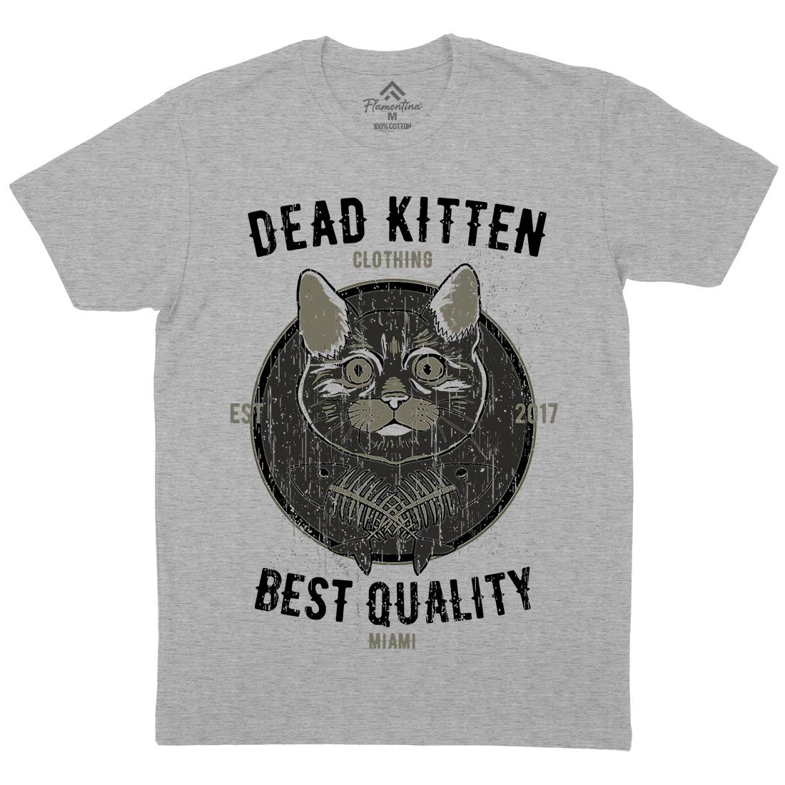 Dead Kitten Mens Crew Neck T-Shirt Animals B703