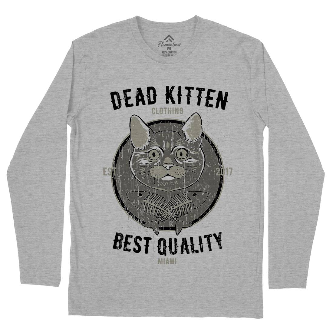 Dead Kitten Mens Long Sleeve T-Shirt Animals B703