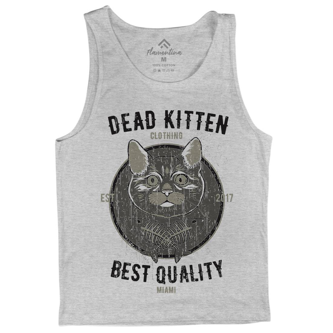 Dead Kitten Mens Tank Top Vest Animals B703