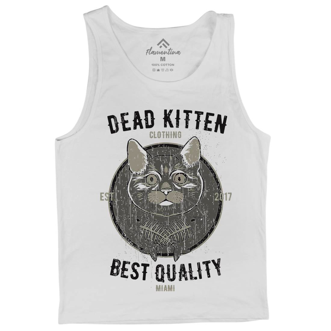 Dead Kitten Mens Tank Top Vest Animals B703