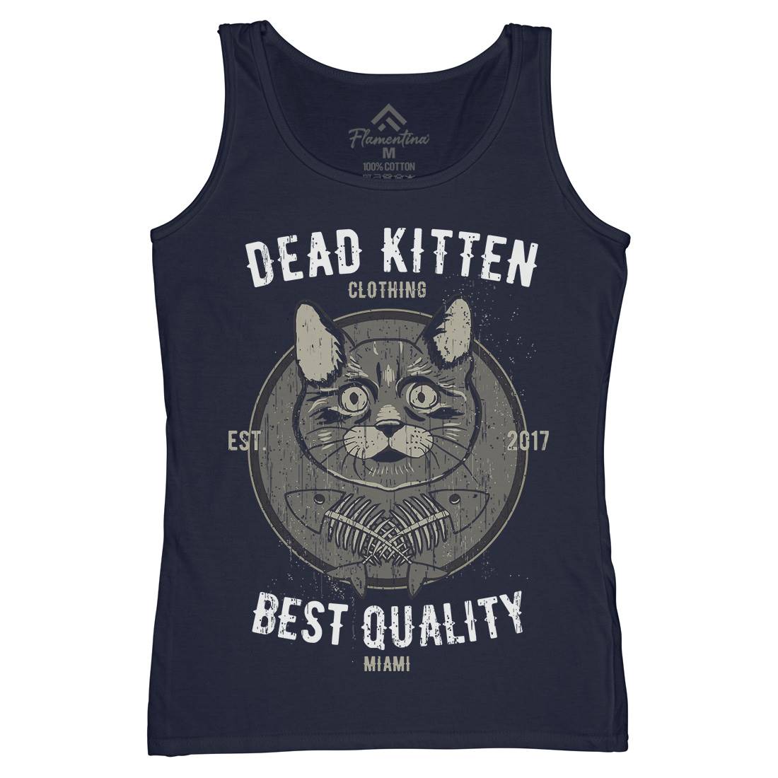 Dead Kitten Womens Organic Tank Top Vest Animals B703