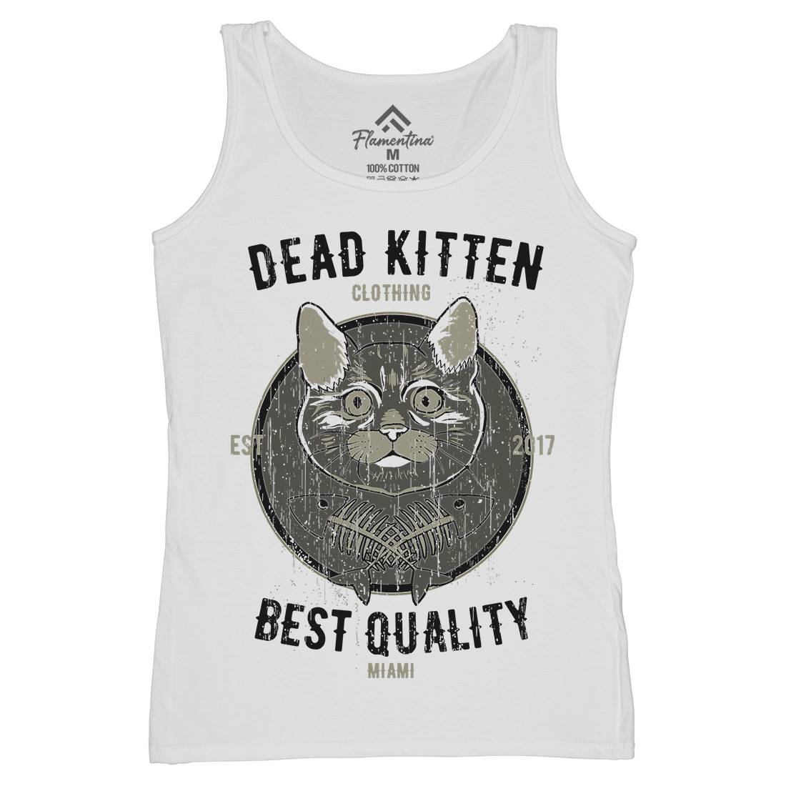 Dead Kitten Womens Organic Tank Top Vest Animals B703