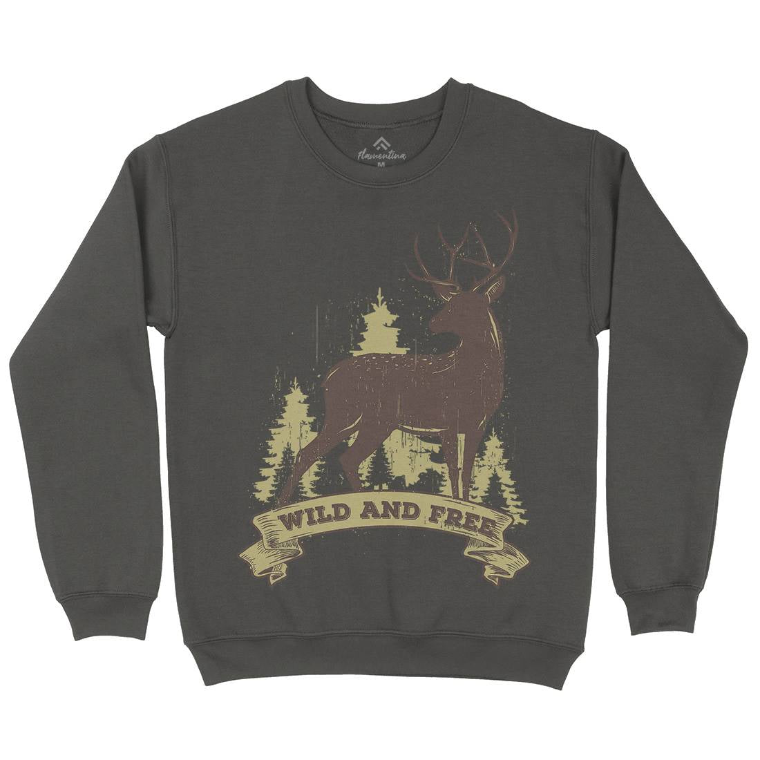 Deer Kids Crew Neck Sweatshirt Animals B704