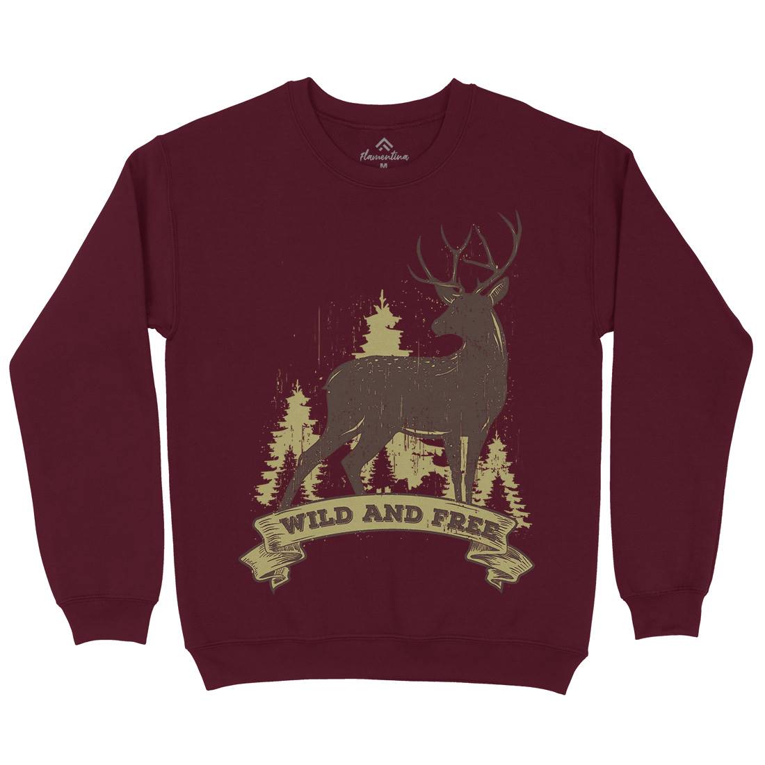Deer Kids Crew Neck Sweatshirt Animals B704