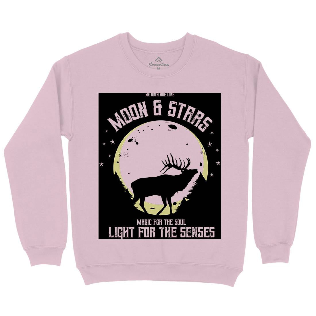 Deer Moon Kids Crew Neck Sweatshirt Animals B706