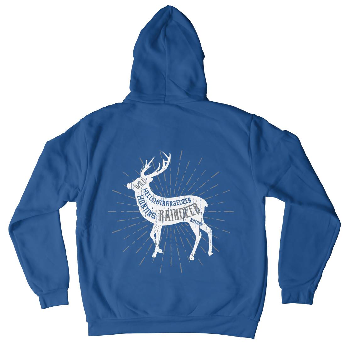 Deer Reindeer Mens Hoodie With Pocket Animals B707