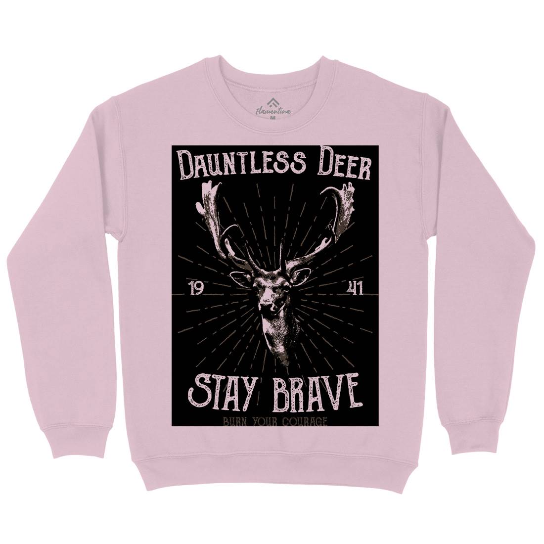 Deer Stay Brave Kids Crew Neck Sweatshirt Animals B708