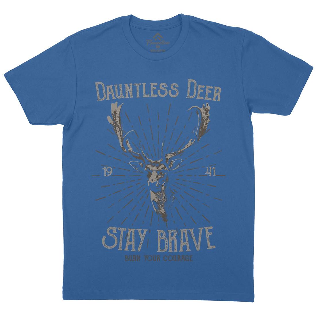 Deer Stay Brave Mens Crew Neck T-Shirt Animals B708