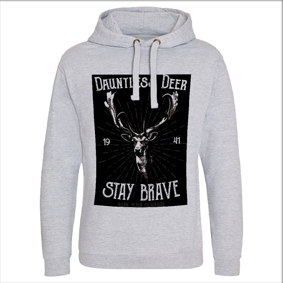 Deer Stay Brave Mens Hoodie Without Pocket Animals B708