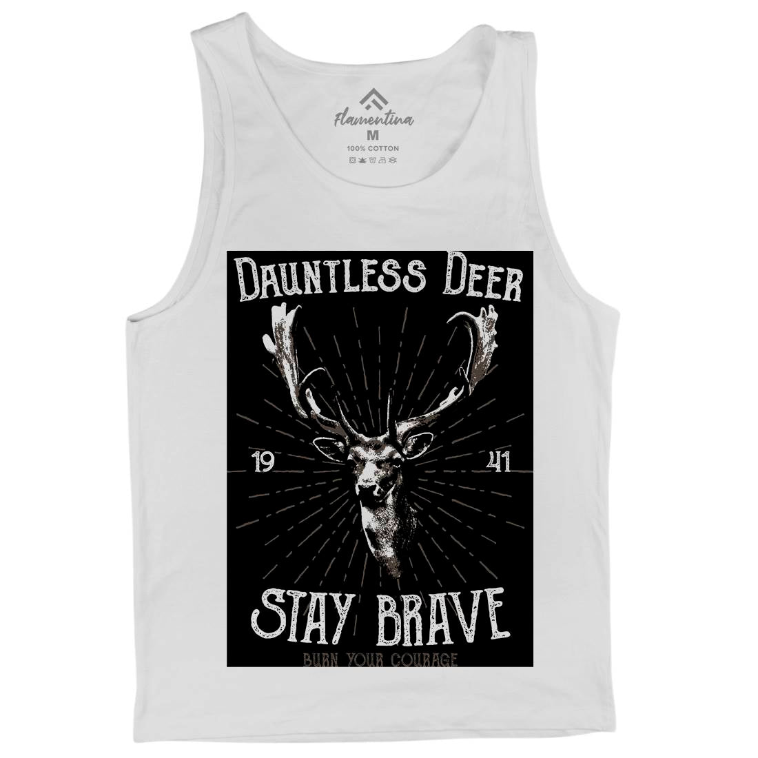 Deer Stay Brave Mens Tank Top Vest Animals B708