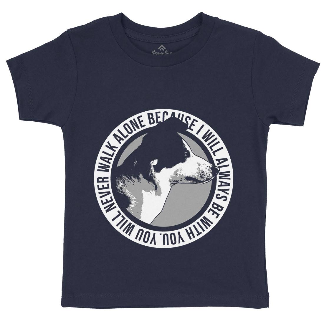 Dog Alone Kids Crew Neck T-Shirt Animals B709