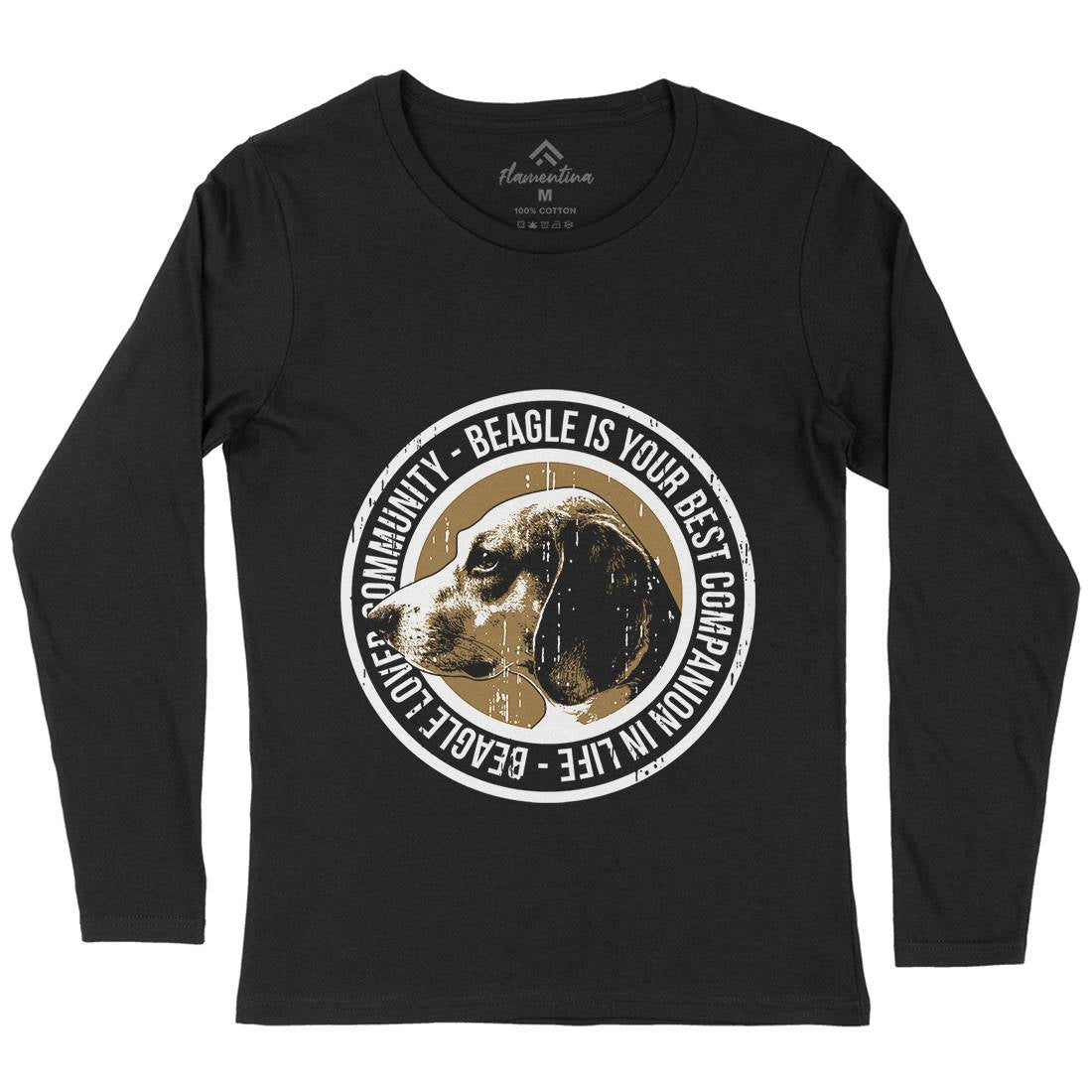 Dog Beagle Womens Long Sleeve T-Shirt Animals B710