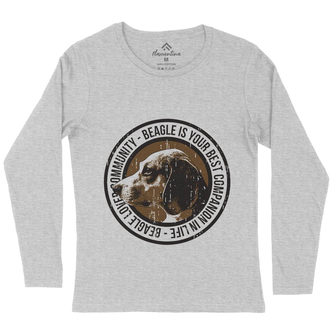 Dog Beagle Womens Long Sleeve T-Shirt Animals B710