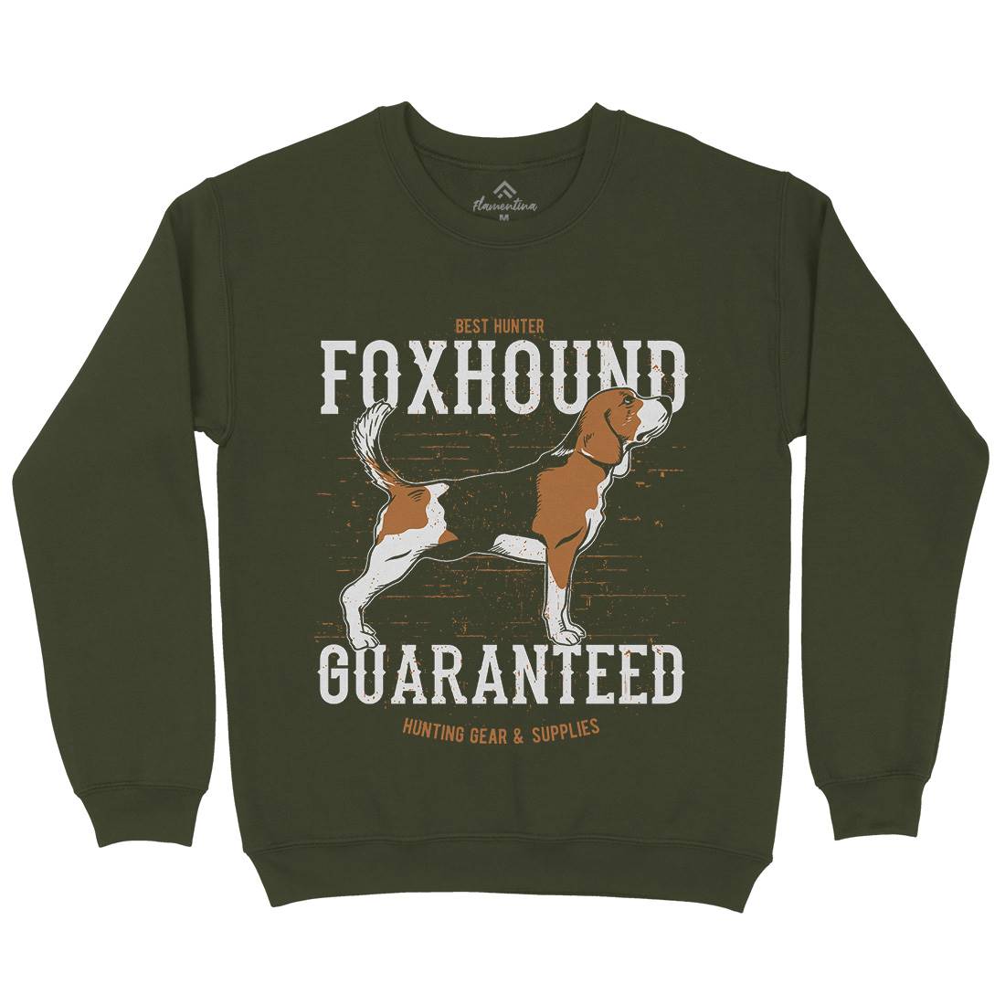 Dog Foxhound Mens Crew Neck Sweatshirt Animals B712