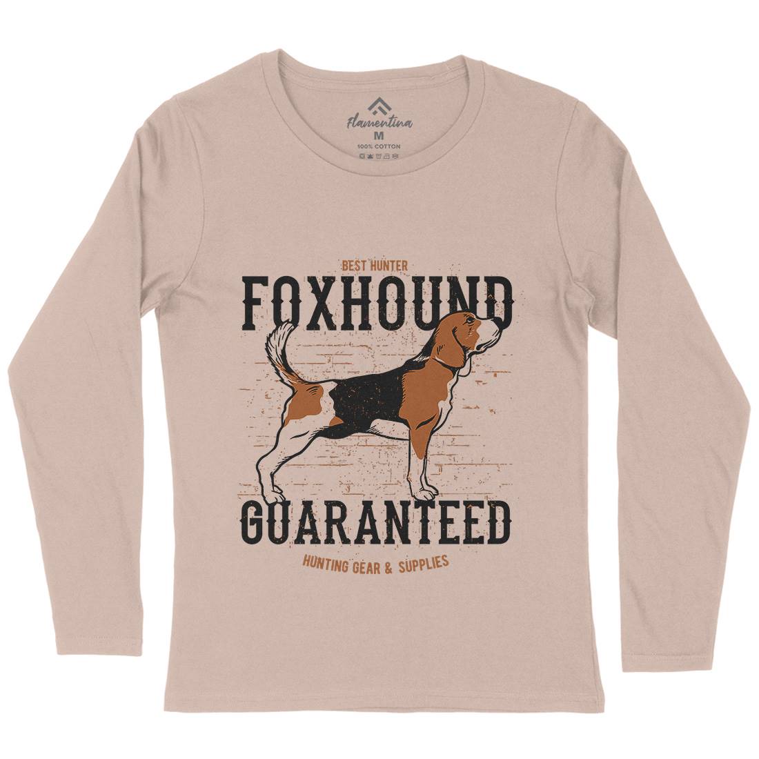 Dog Foxhound Womens Long Sleeve T-Shirt Animals B712