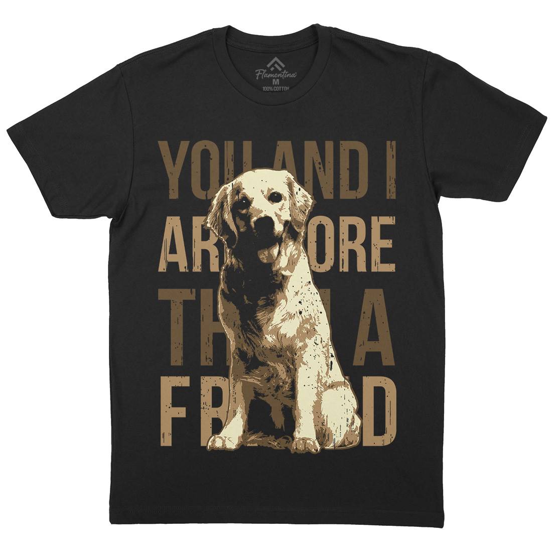 Dog Friend Mens Crew Neck T-Shirt Animals B713