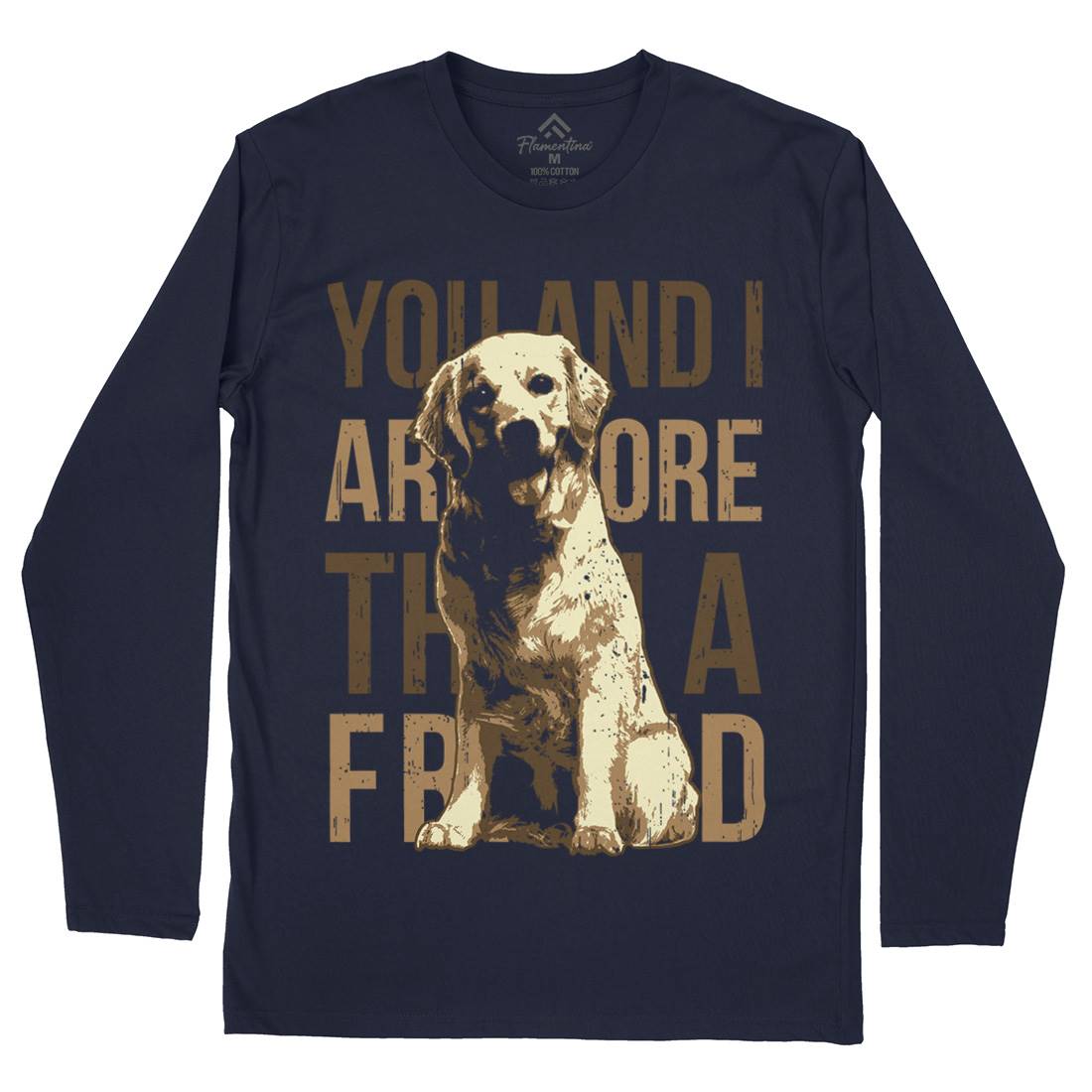 Dog Friend Mens Long Sleeve T-Shirt Animals B713