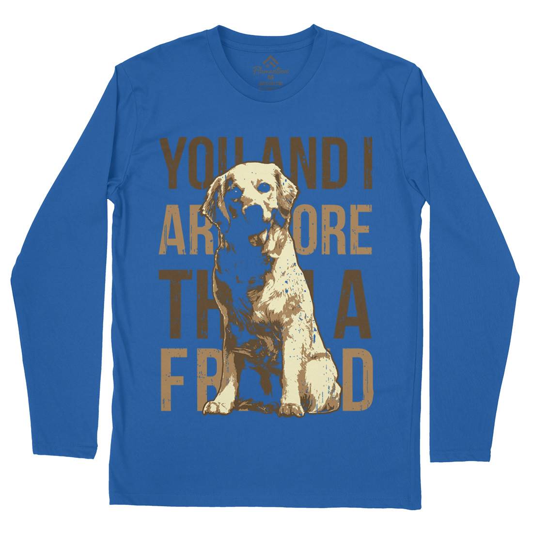 Dog Friend Mens Long Sleeve T-Shirt Animals B713