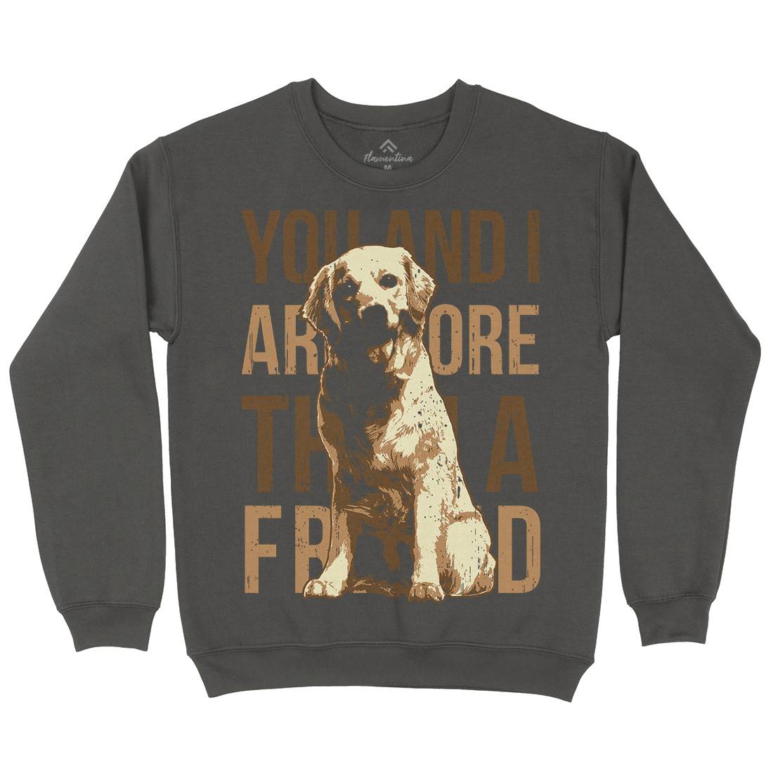 Dog Friend Mens Crew Neck Sweatshirt Animals B713