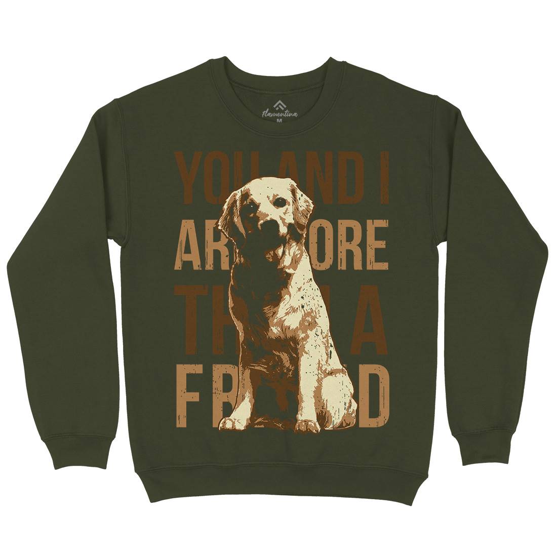 Dog Friend Mens Crew Neck Sweatshirt Animals B713