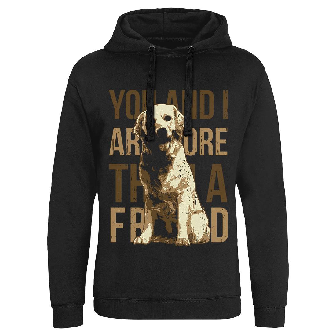 Dog Friend Mens Hoodie Without Pocket Animals B713