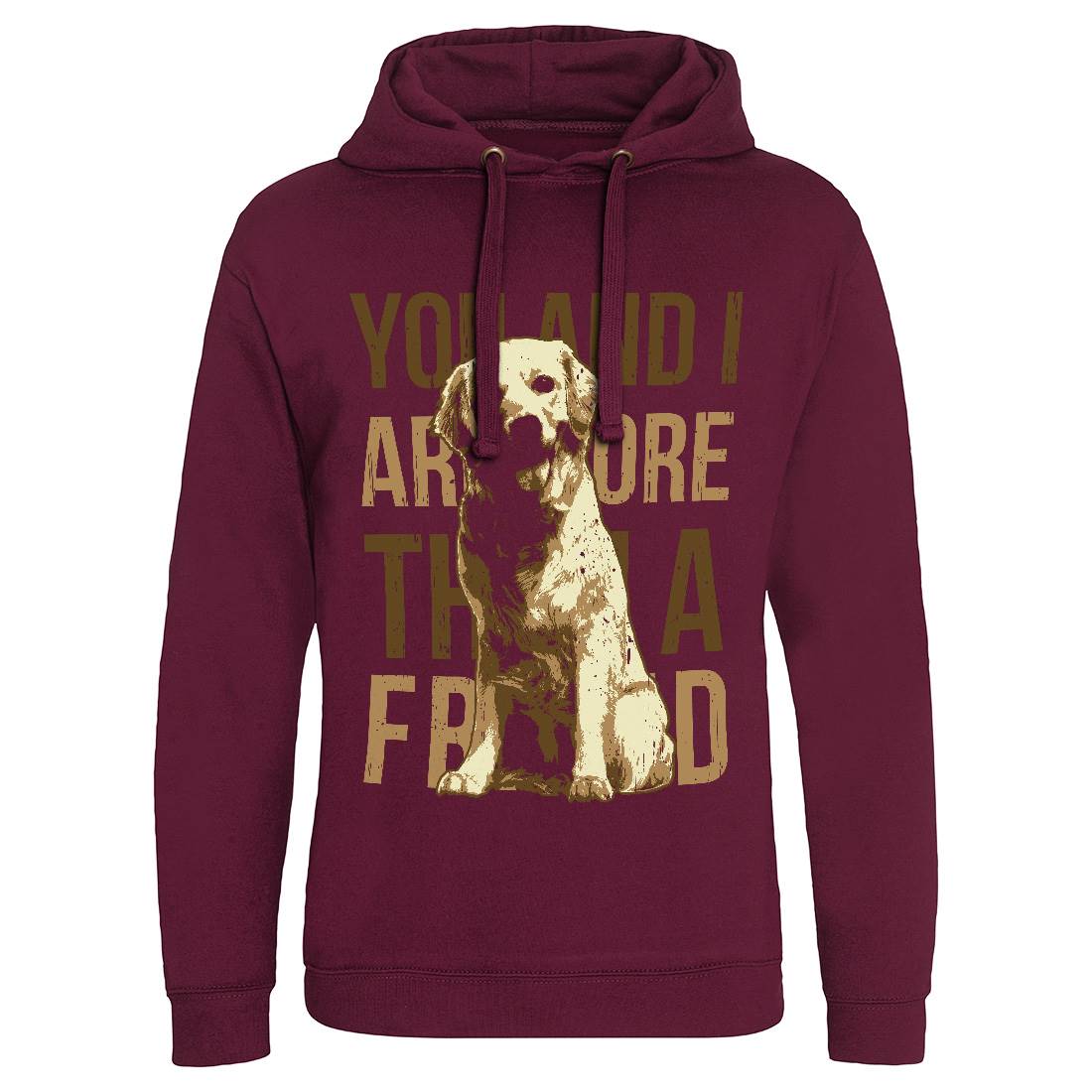 Dog Friend Mens Hoodie Without Pocket Animals B713
