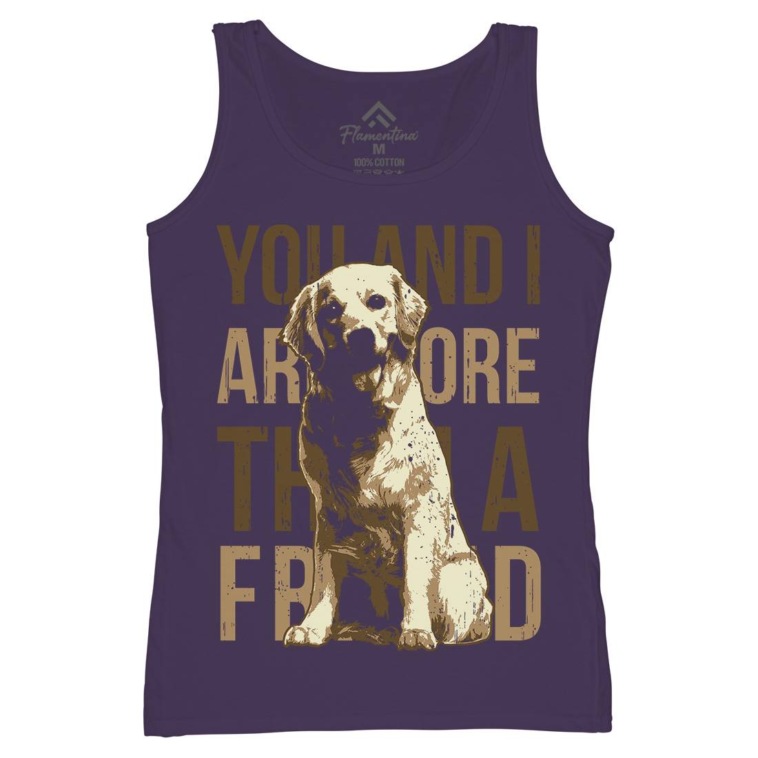Dog Friend Womens Organic Tank Top Vest Animals B713
