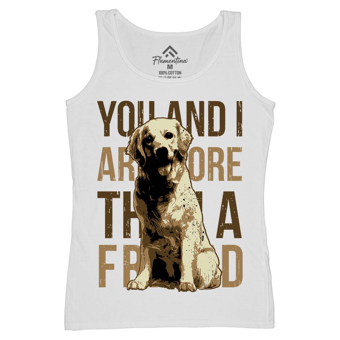 Dog Friend Womens Organic Tank Top Vest Animals B713