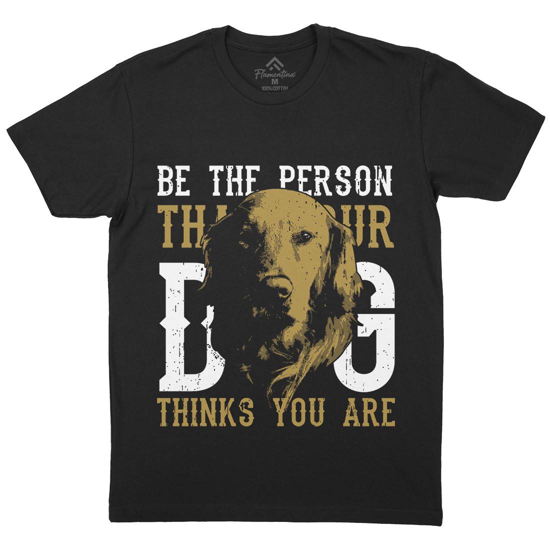 Dog Think Mens Crew Neck T-Shirt Animals B714