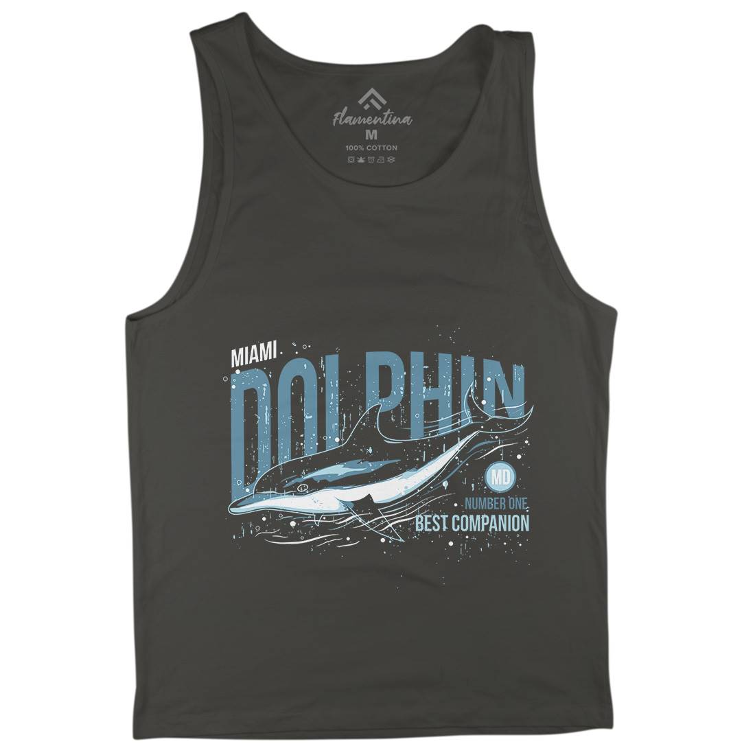 Dolphin Miami Mens Tank Top Vest Animals B715