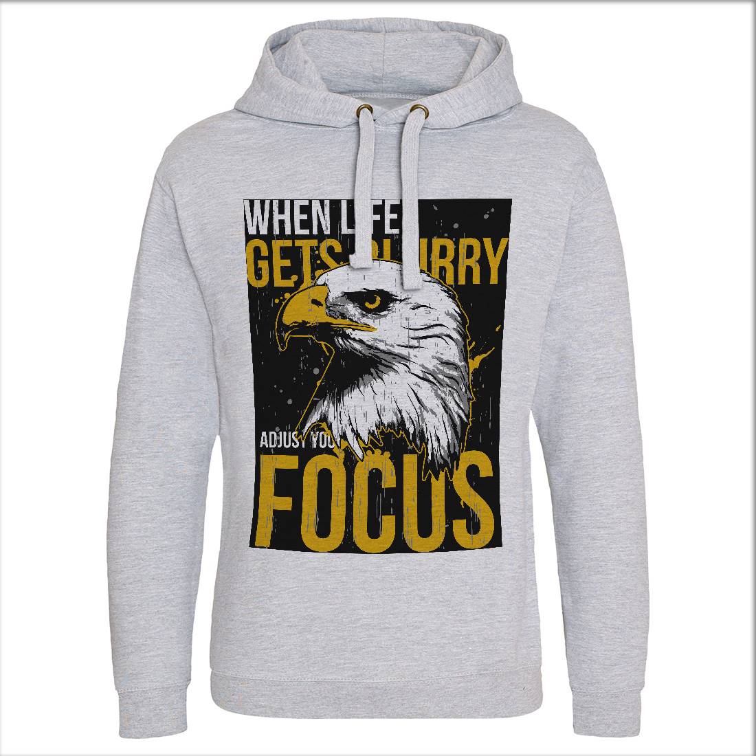 Eagle Focus Mens Hoodie Without Pocket Animals B717